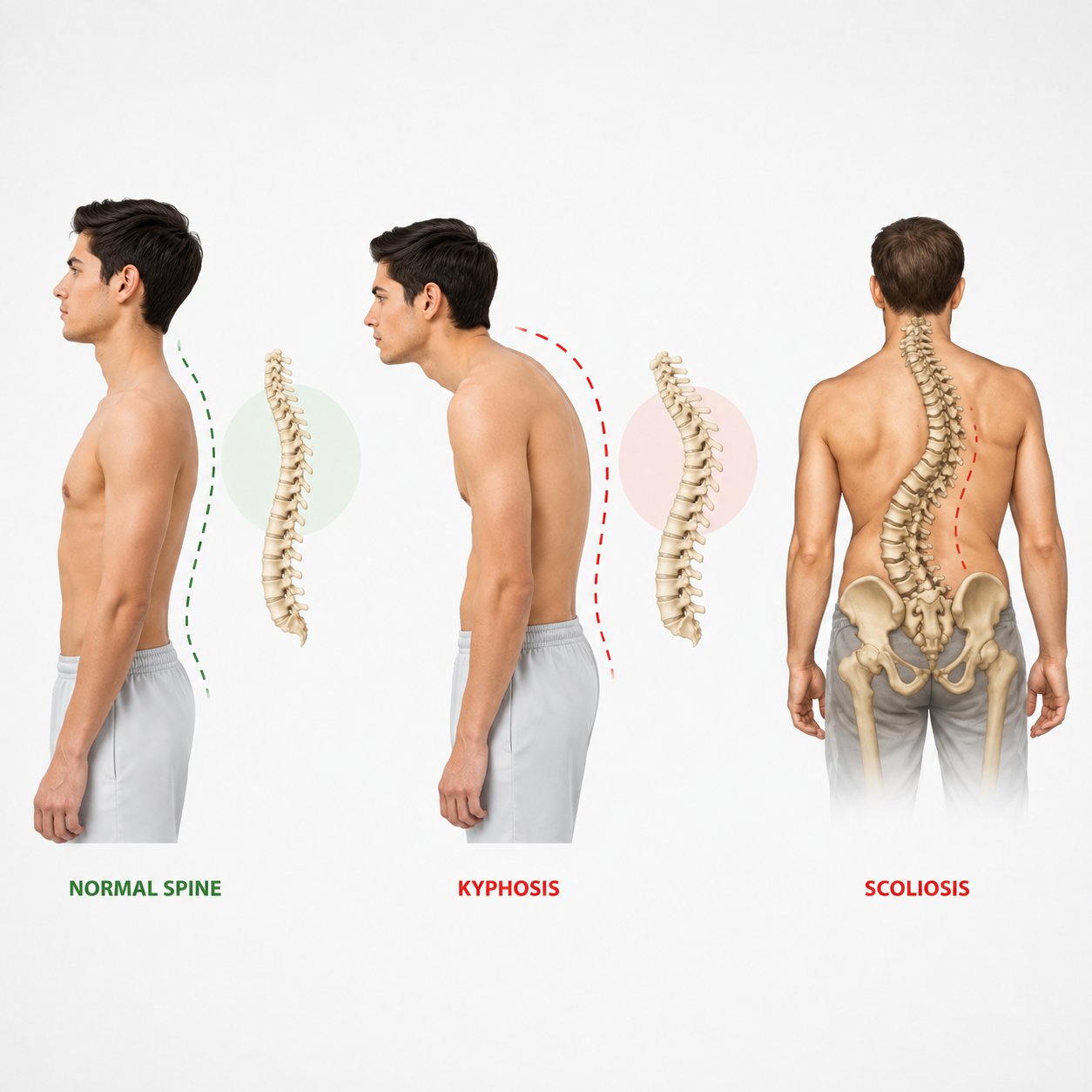 Scoliosis and kyphosis